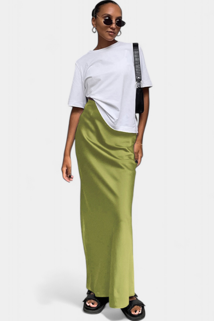 Fable | Maxi utilitární sukně s hladkým designem a vytříbeným stylem