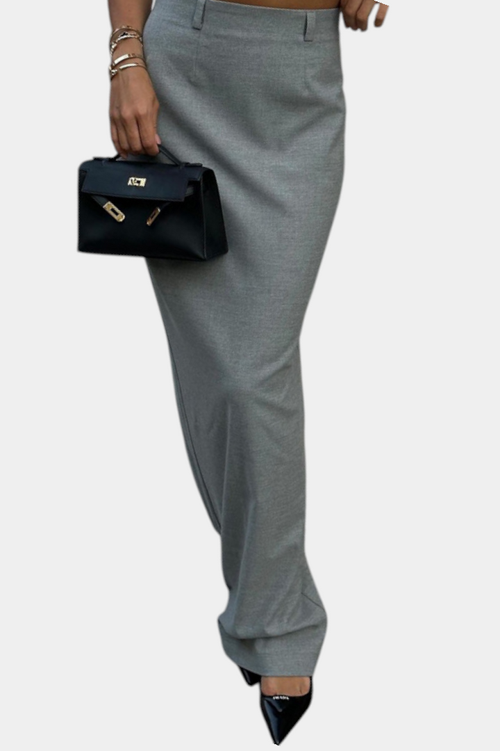 Sherrie | Sukně s Vysokým Pasem a Zadním Rozparkem