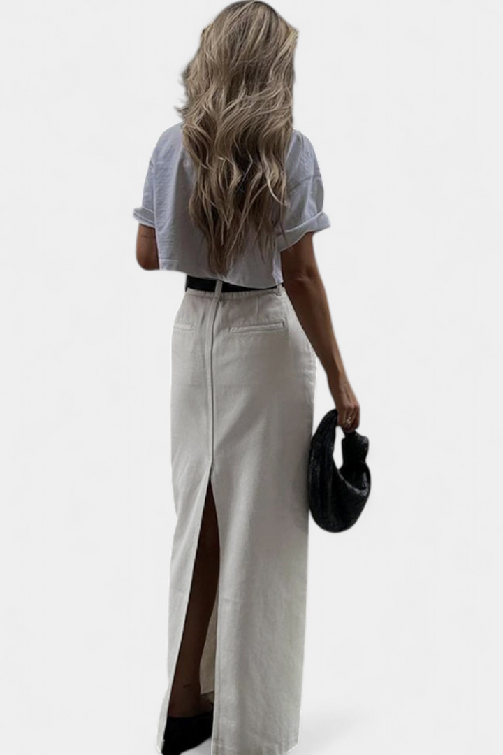 Yenifer | Maxi sukně s pařížským rozparkem