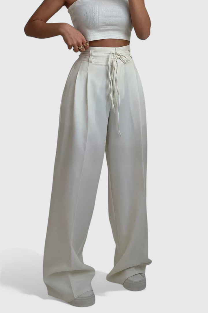 Sophie | Široké kalhoty s tkaničkami