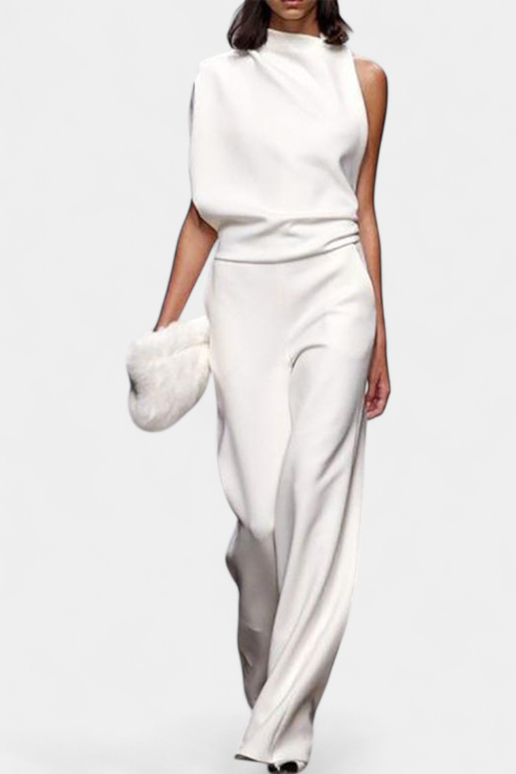 Etta | Asymetrický overal s volnými nohavicemi