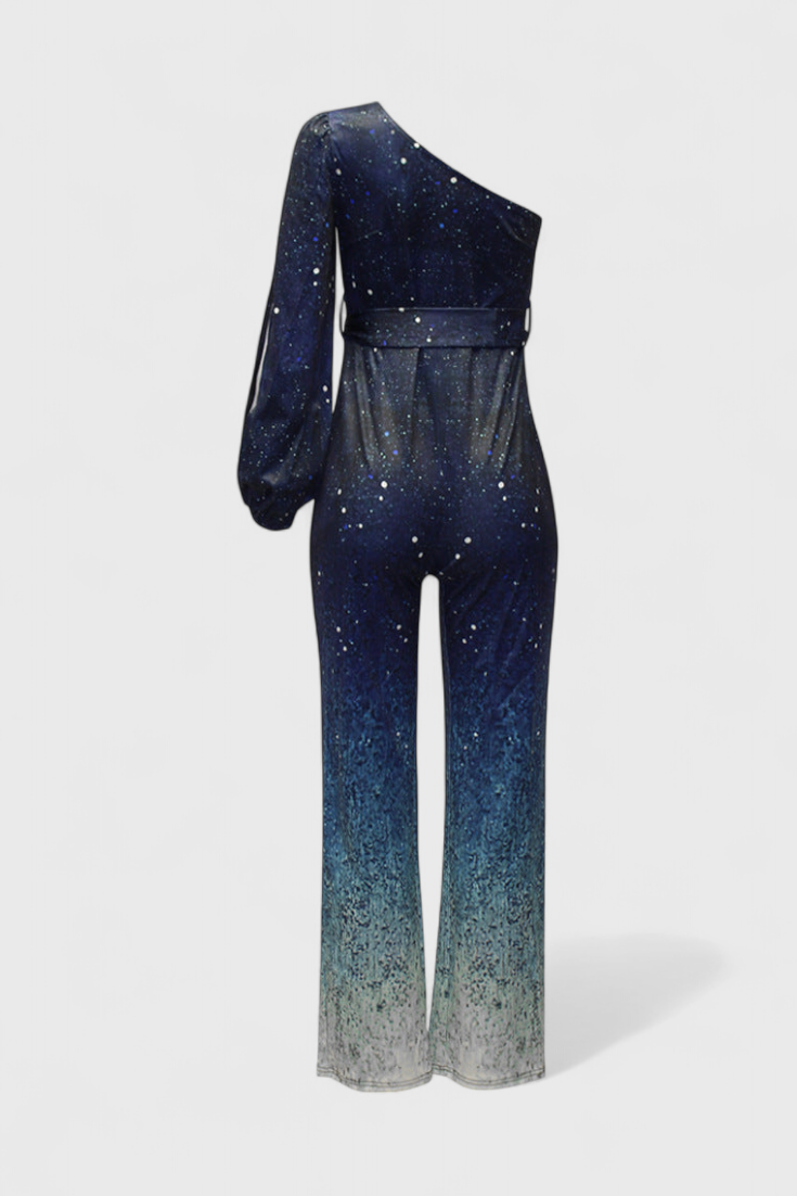 Cintia | Asymetrický dámský overal s degradovanými lesky