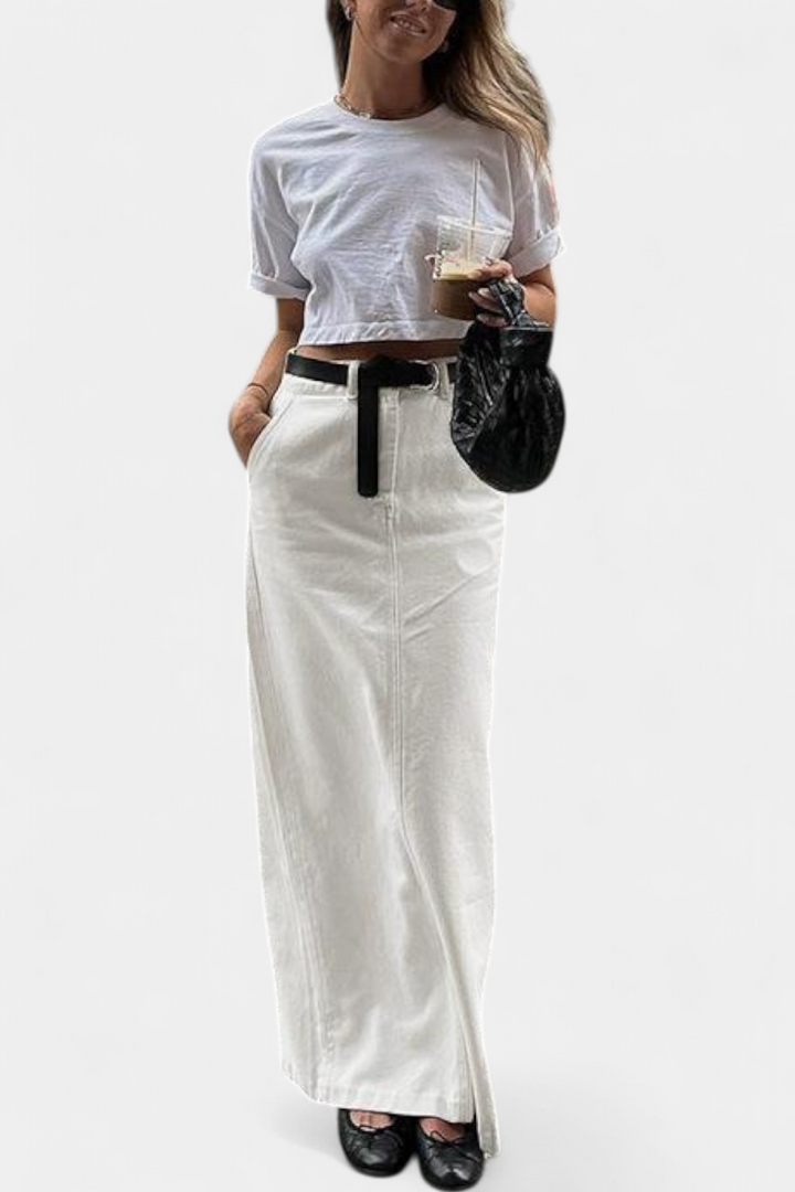 Yenifer | Maxi sukně s pařížským rozparkem