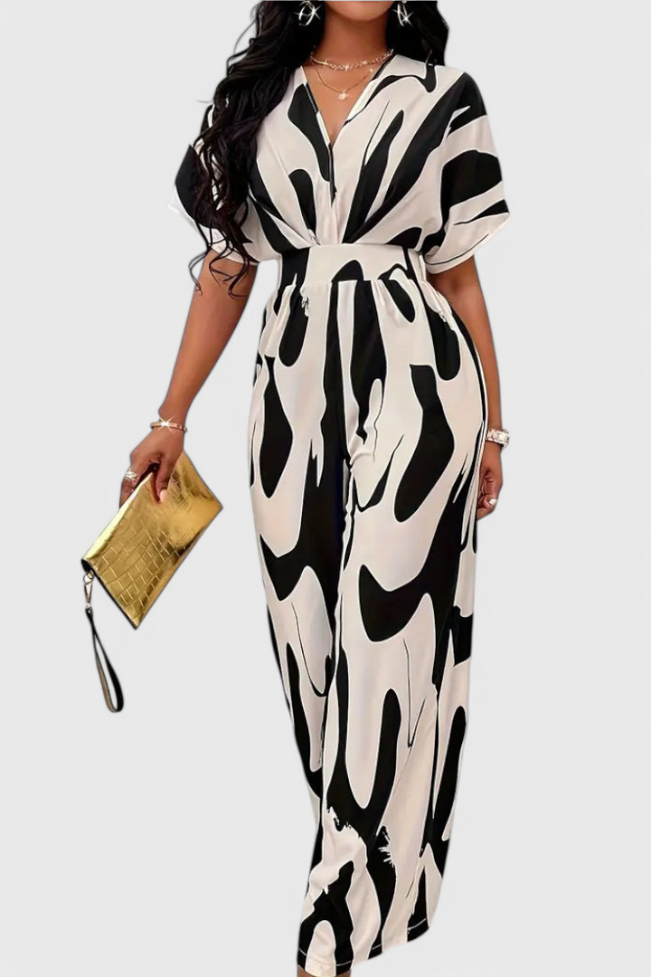 Zahara | Dámský overal Abstracto s nastavitelným pasem