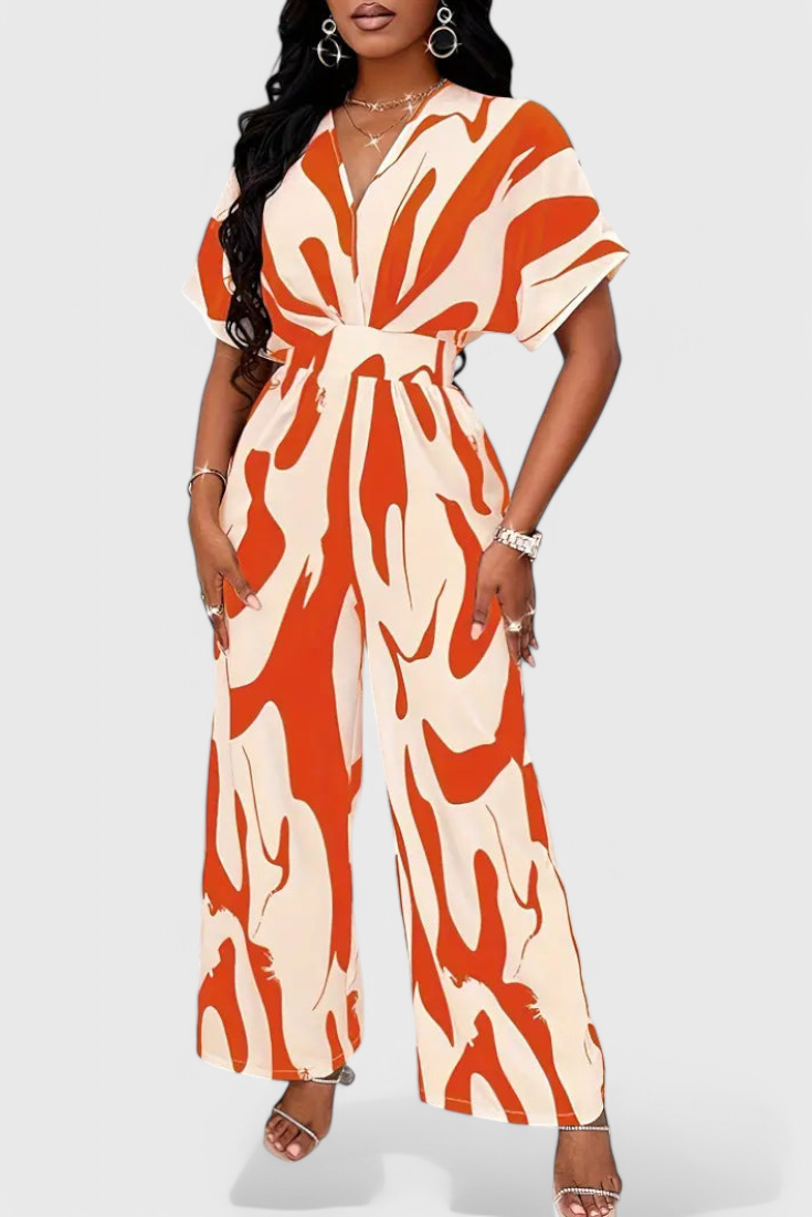 Zahara | Dámský overal Abstracto s nastavitelným pasem