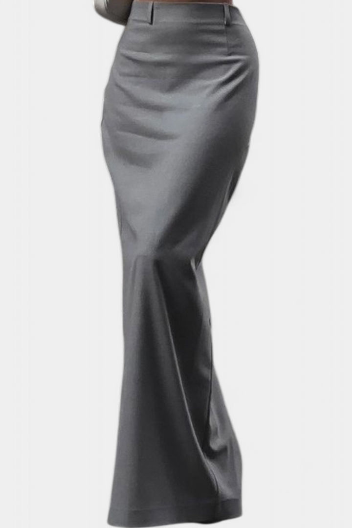 Sherrie | Sukně s Vysokým Pasem a Zadním Rozparkem