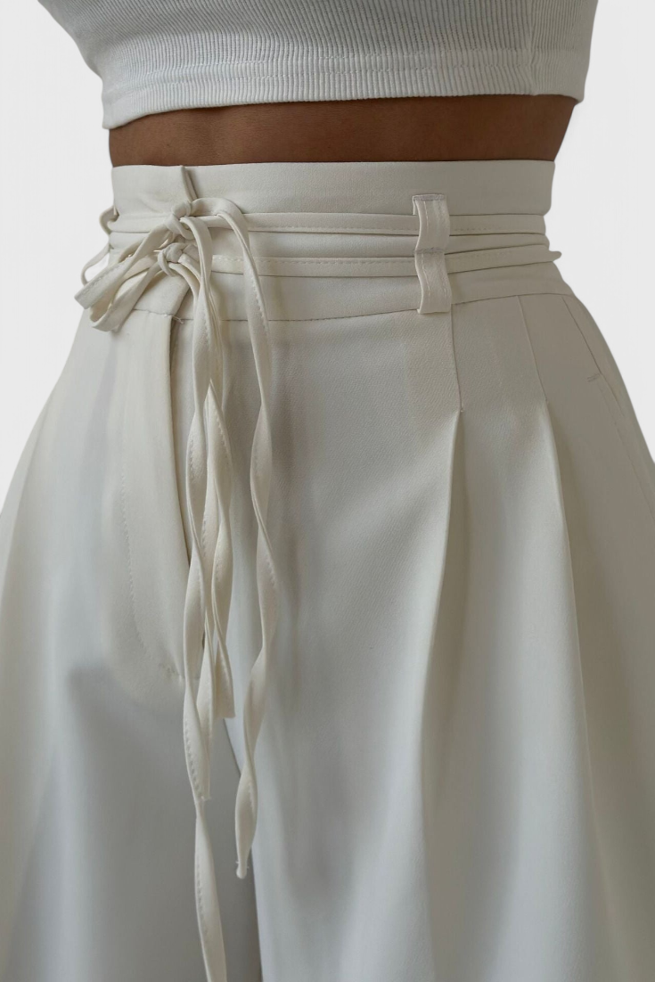 Sophie | Široké kalhoty s tkaničkami