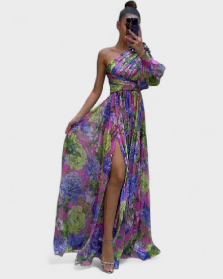 Whitney | Elegantní a Plynulý Večerní Šaty na Rameno pro Letní Akce