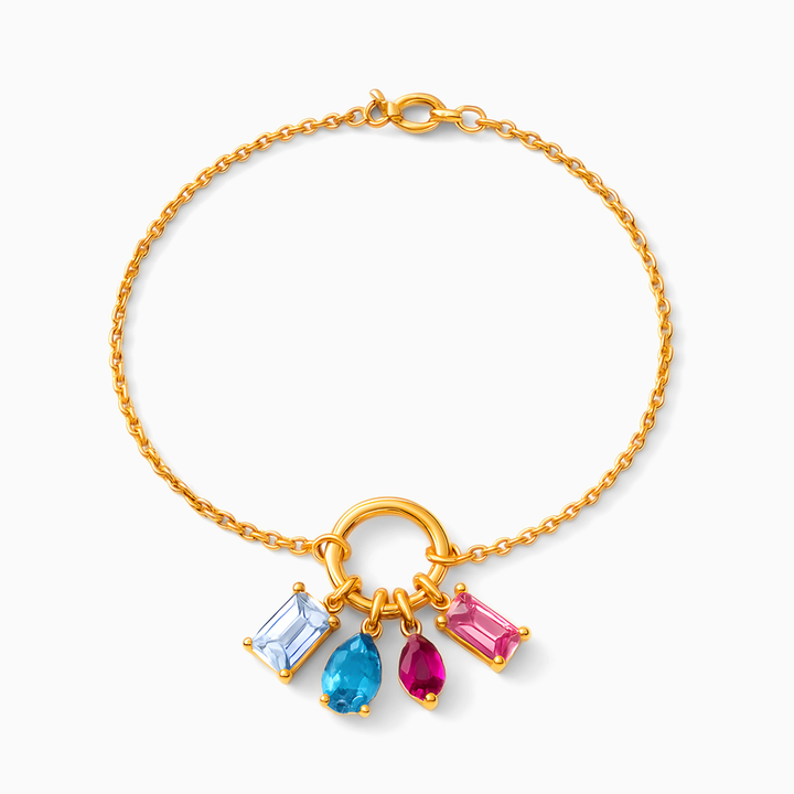 Náramek s narozeninovými přívěsky