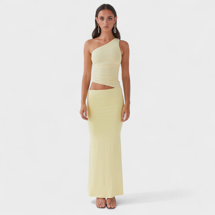 Seranella | Asymetrické maxi šaty s výřezem