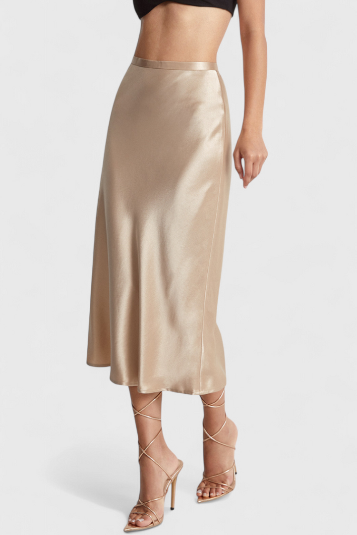 Maxima | Midi sukně s vysokým pasem