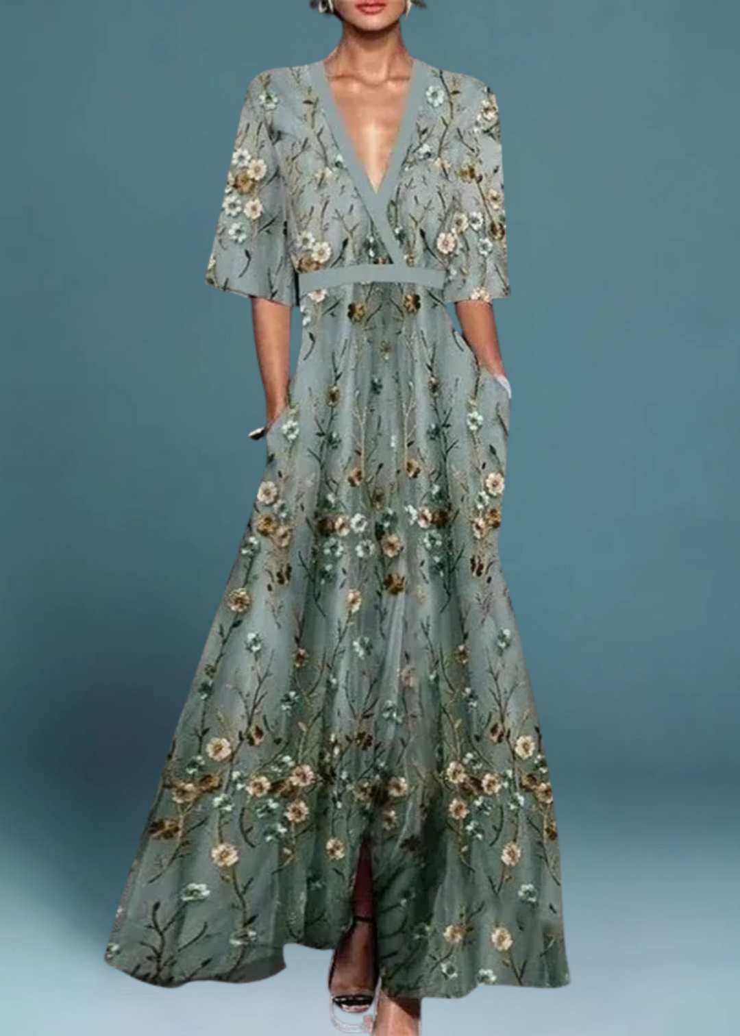 Romi | Elegantní maxi květinové šaty