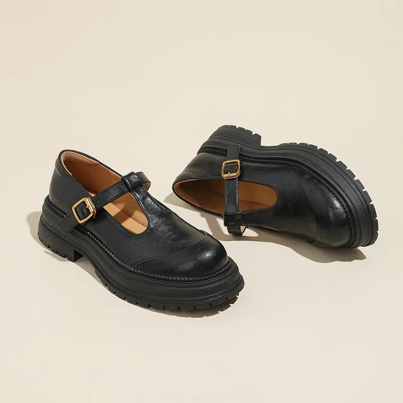 Mary Janes - Elegantní Kožená Obuv