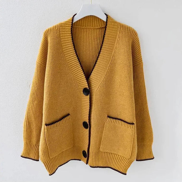 Elegantní oversize pletená bunda