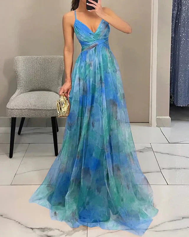 Madeline | Dlouhé šaty s květinovým vzorem pro bez námahy elegantní vzhled