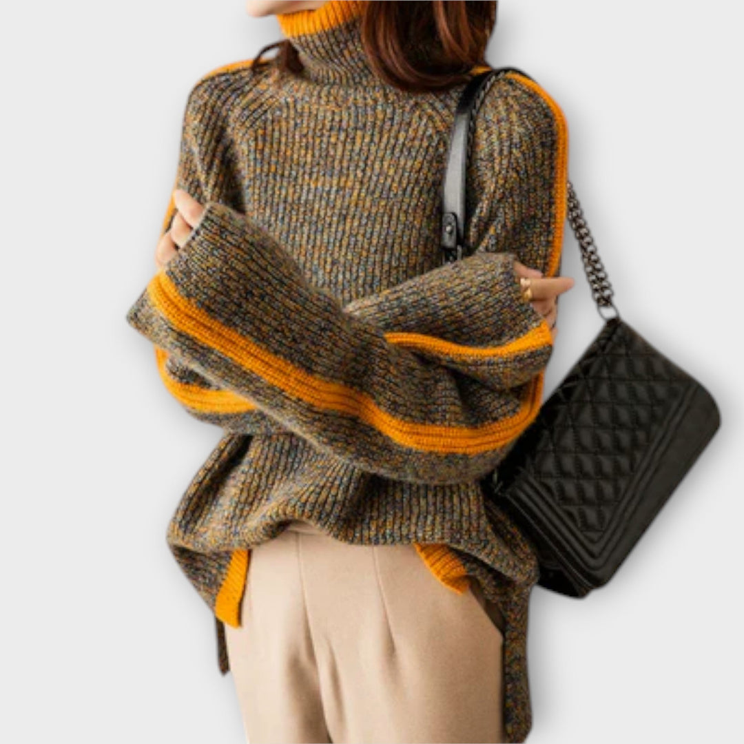 Breseis - Vintage Roll Collar Svetr