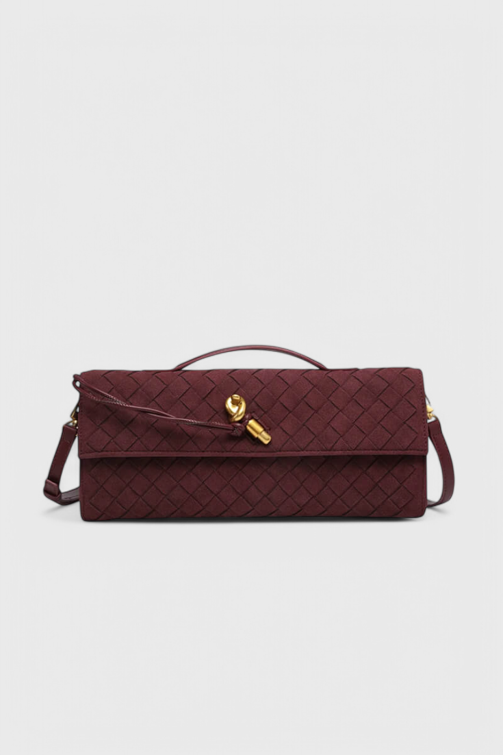 Melanie Klasická Suede Taška přes rameno