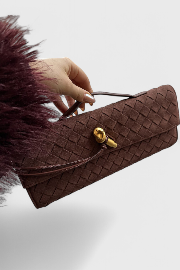 Melanie Klasická Suede Taška přes rameno