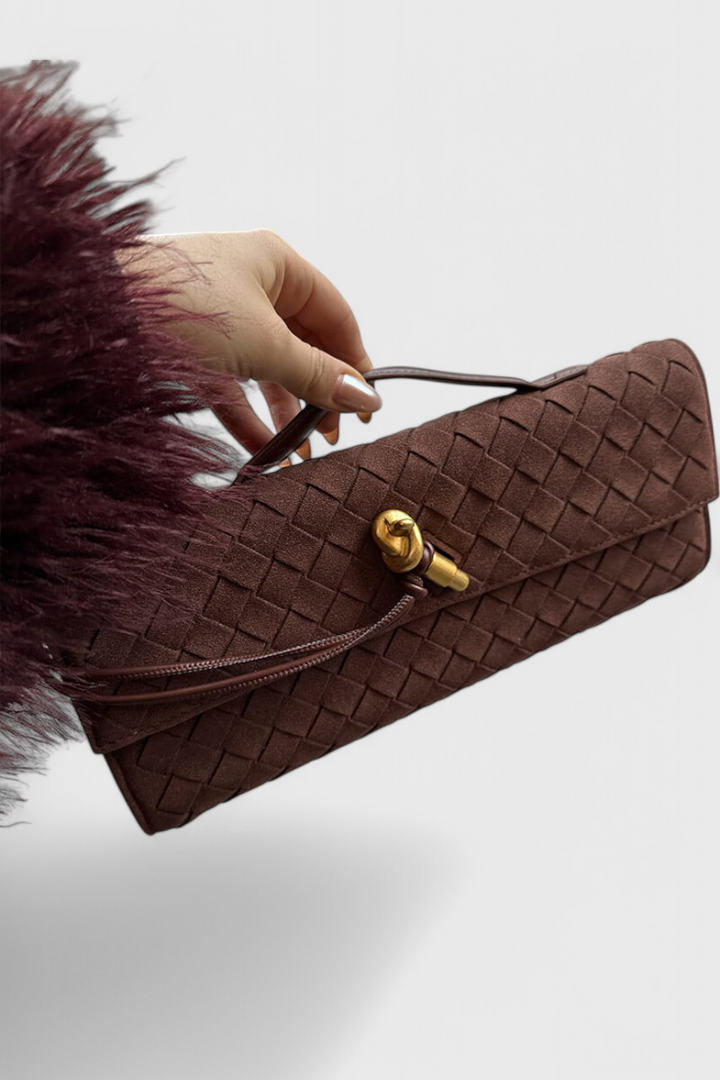 Melanie Klasická Suede Taška přes rameno