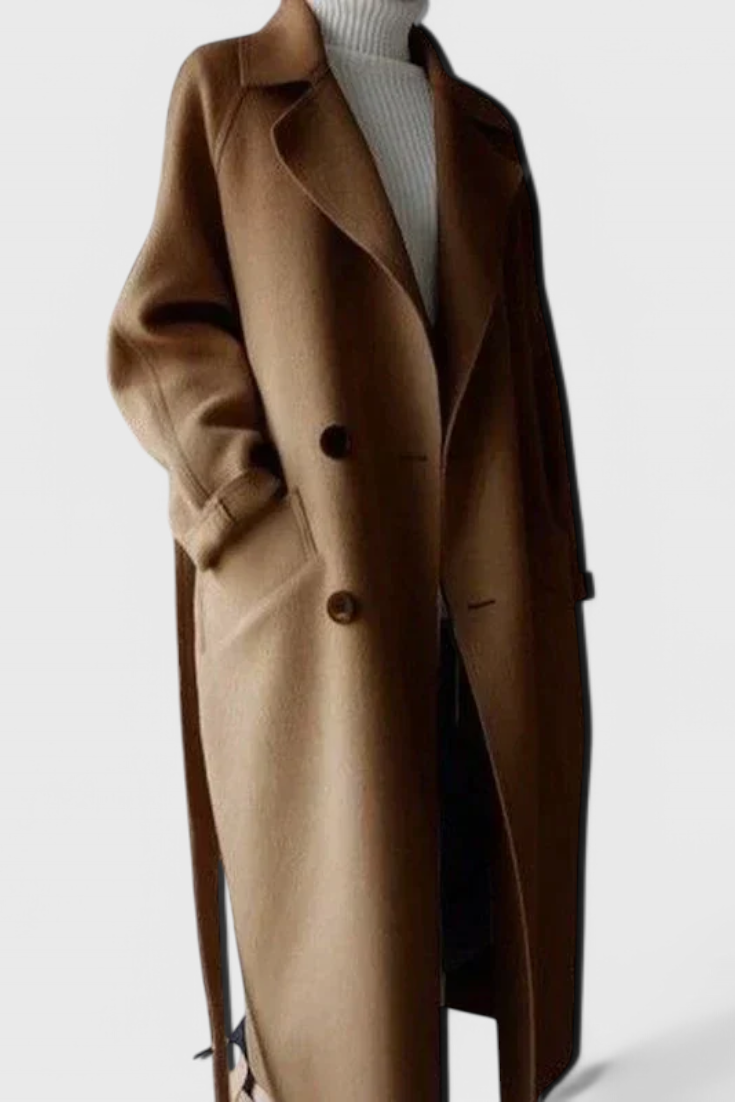 Clara - Dlouhý Vlněný Kabát