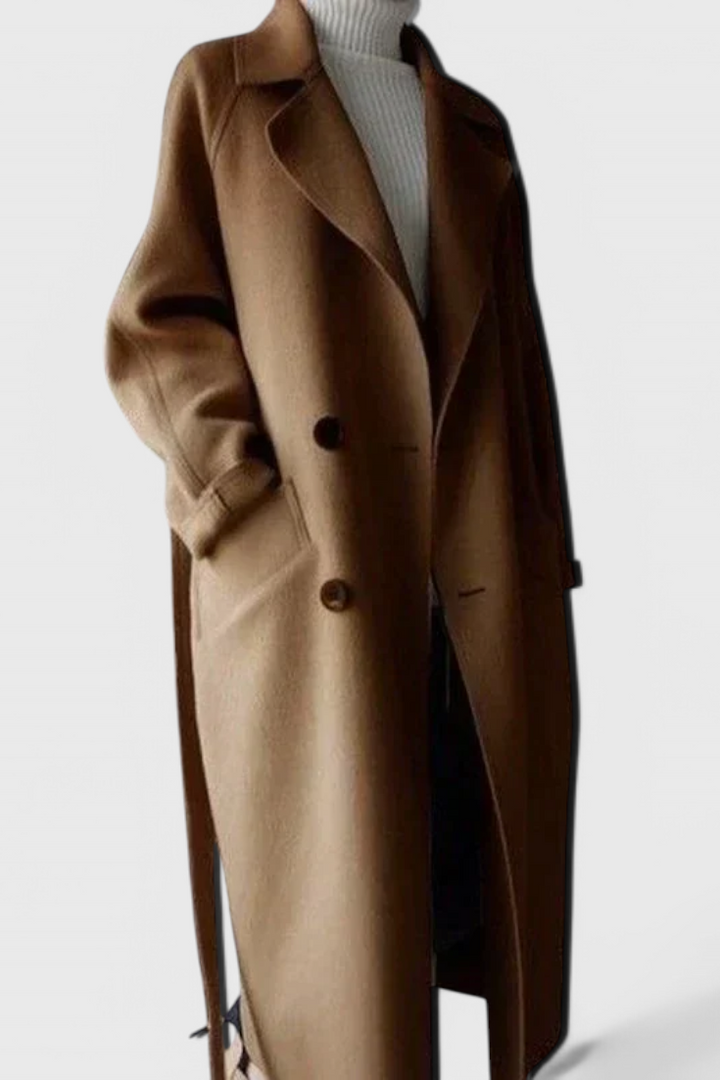 Clara - Dlouhý Vlněný Kabát