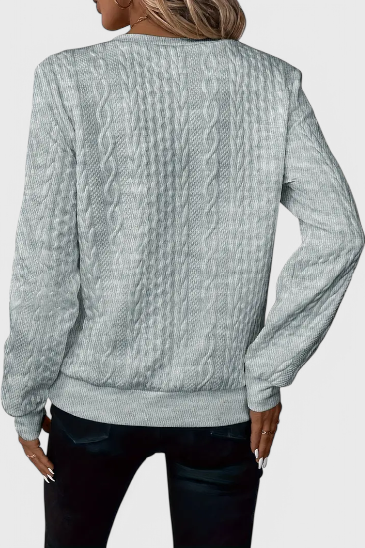 Zoey | Měkký pletený svetr se zipem