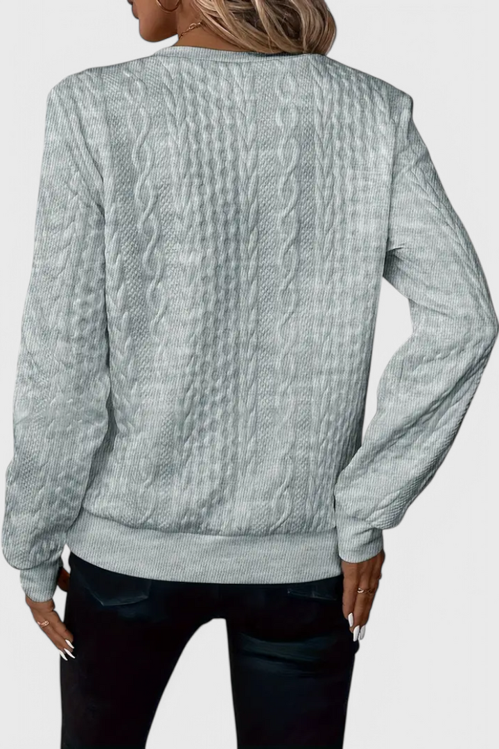 Zoey | Měkký pletený svetr se zipem