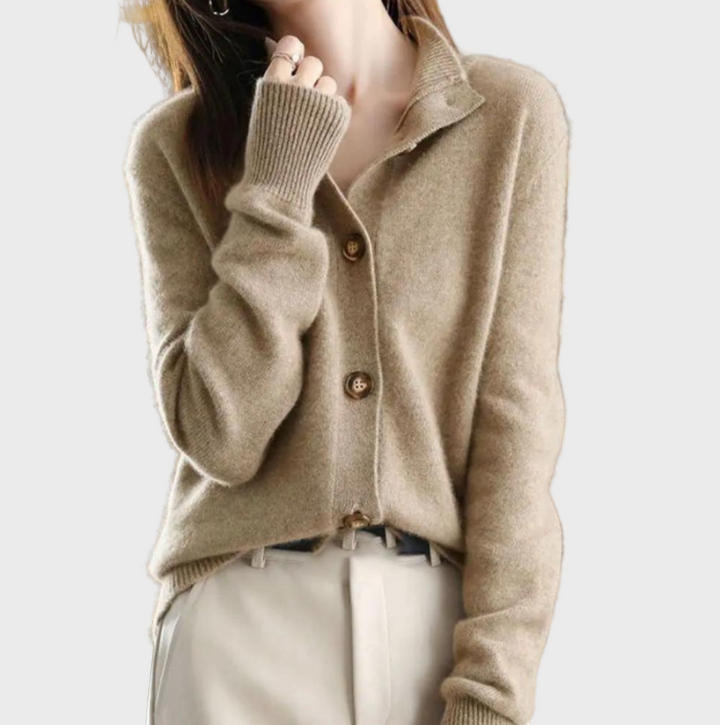 Elegantní a Pohodlný Pletený Žaket