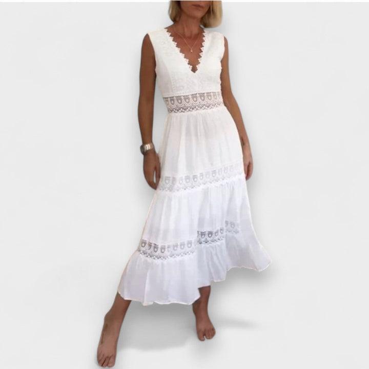 Kim | Krajková šaty s výstřihem ve tvaru V