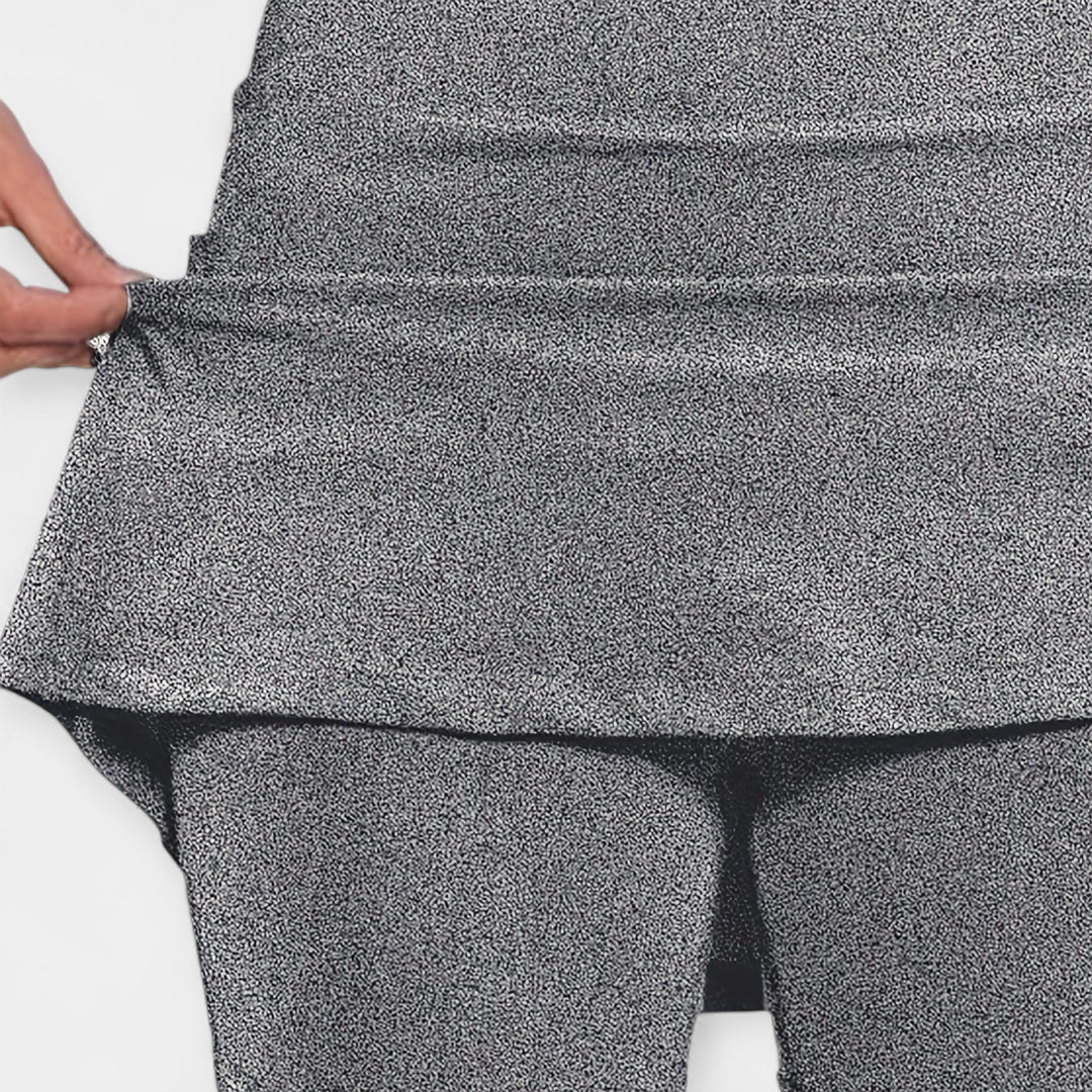 Krátké šortky s vysokým pasem a sukní