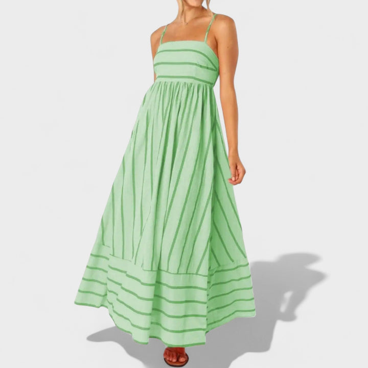 Isabel - Dlouhé šaty s pruhy