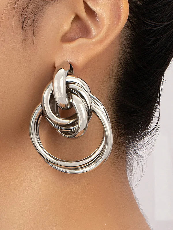 Zlaté spirálové náušnice