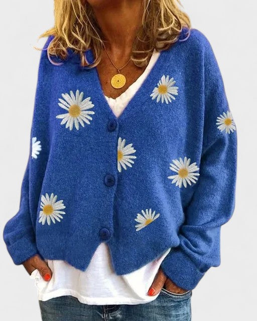 Teresa | Kardigan s květinovou výšivkou