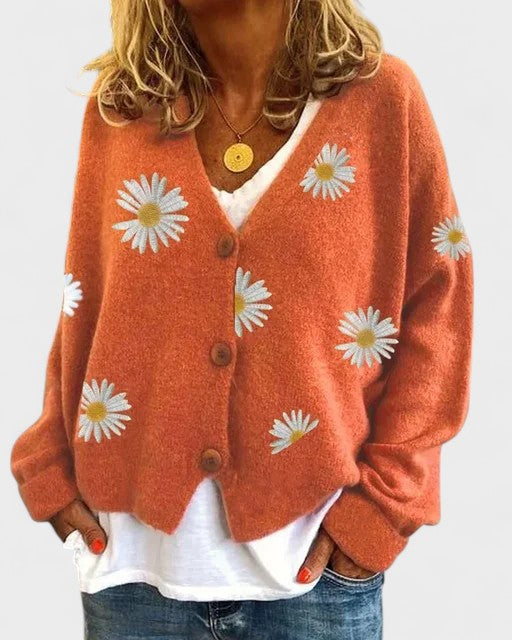 Teresa | Kardigan s květinovou výšivkou