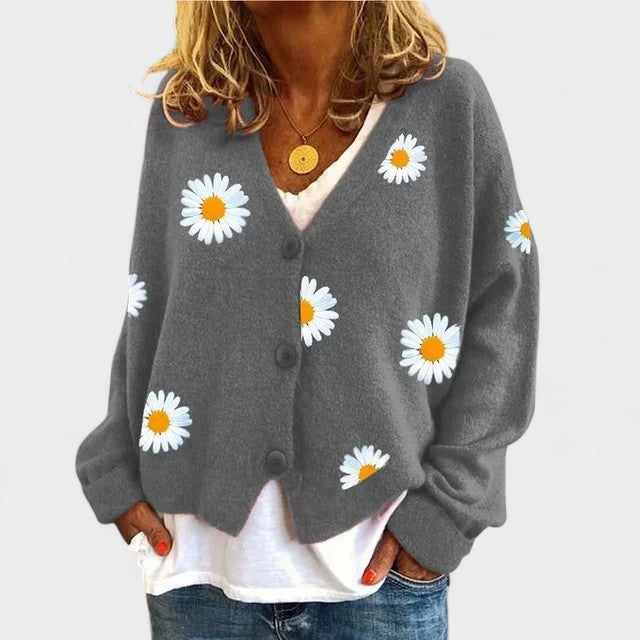 Teresa | Kardigan s květinovou výšivkou