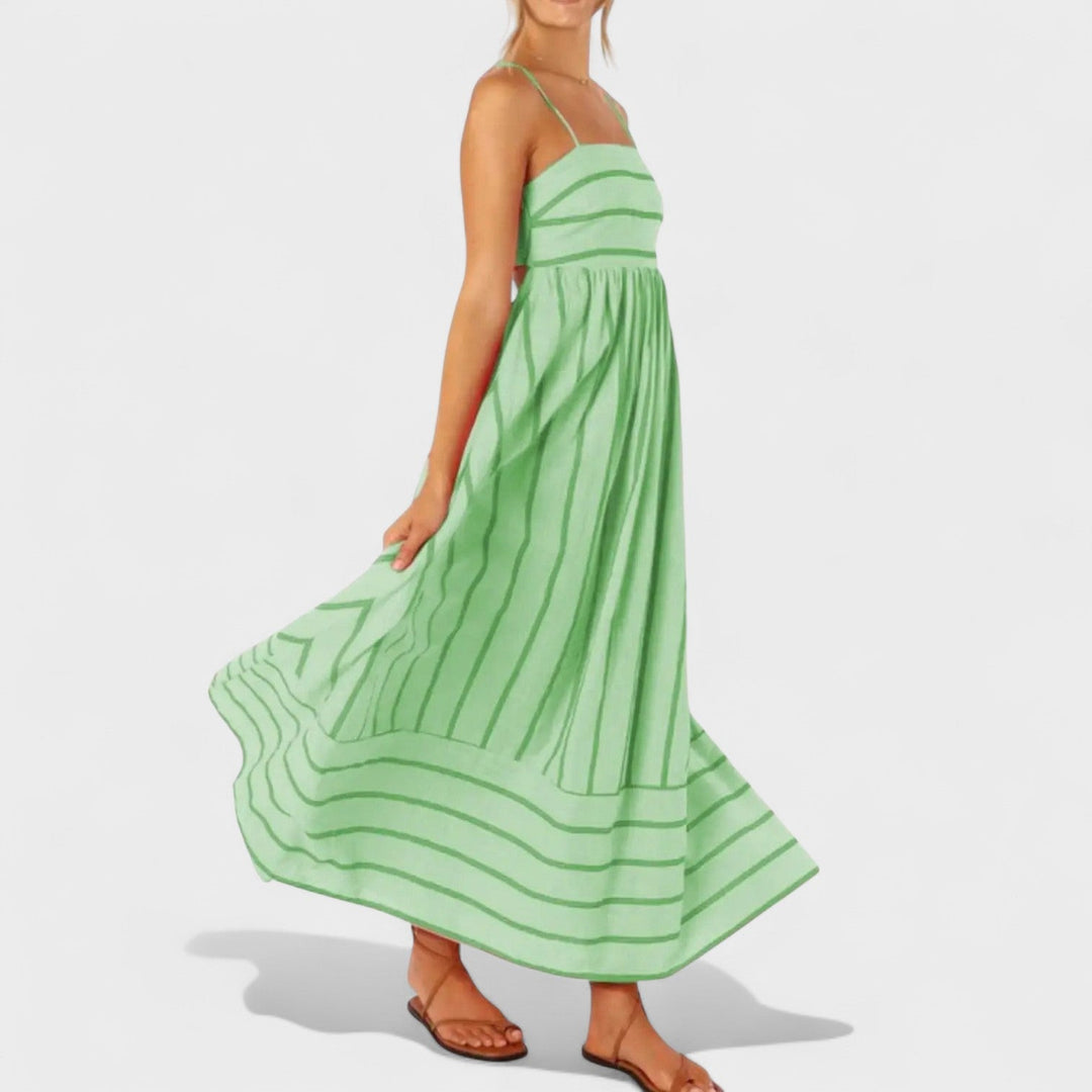 Isabel - Dlouhé šaty s pruhy