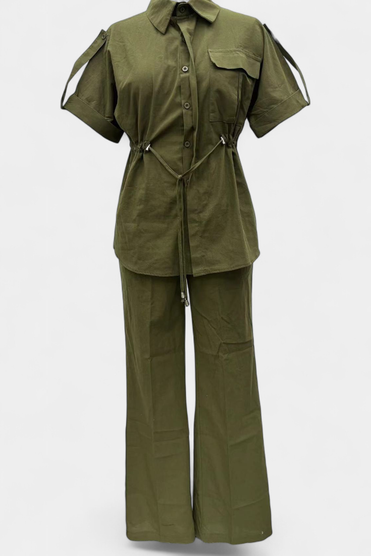 Ana - Uvolněné Košile a Kalhoty z Bavlny a Lnu