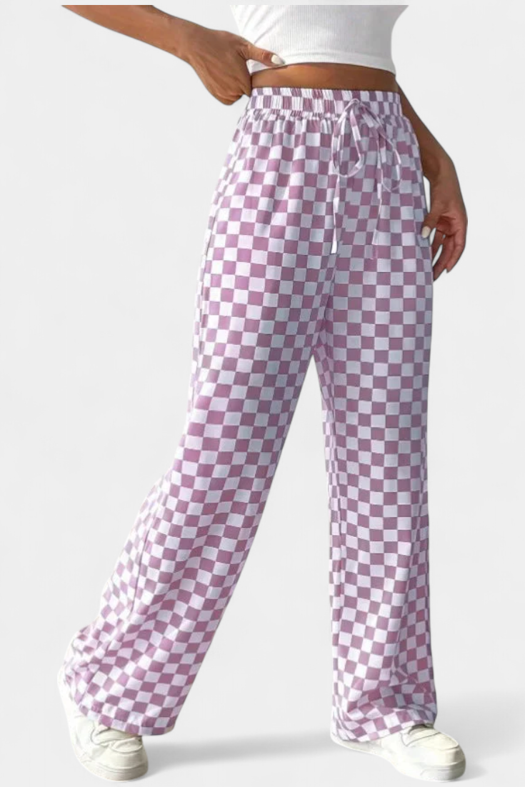 Hilaria | Široké kalhoty s potiskem