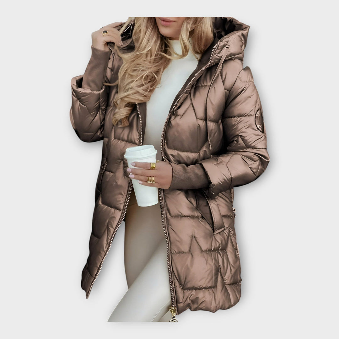 Pohodlná bunda s kapucí