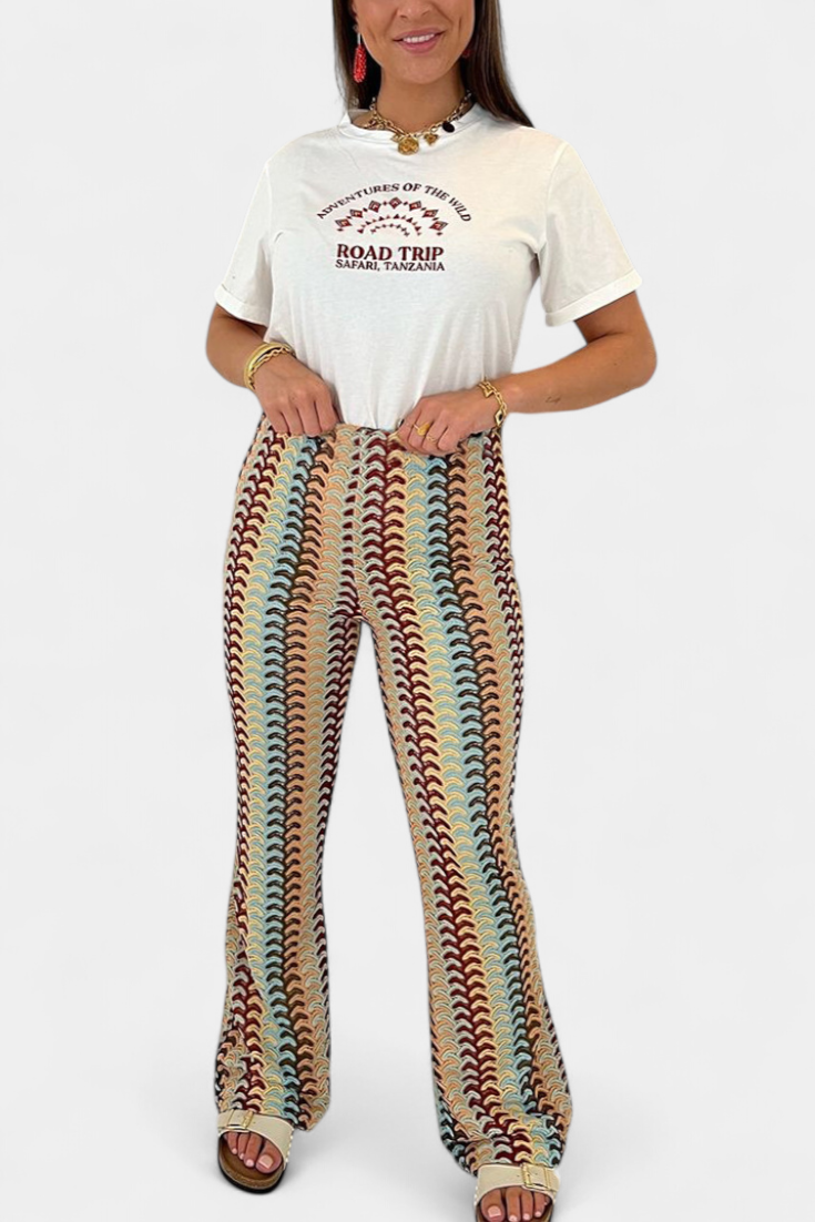 Carlie | Retro Stylové Kalhoty