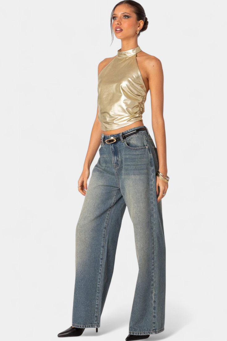 Anna | Top Halter Metalický Karter