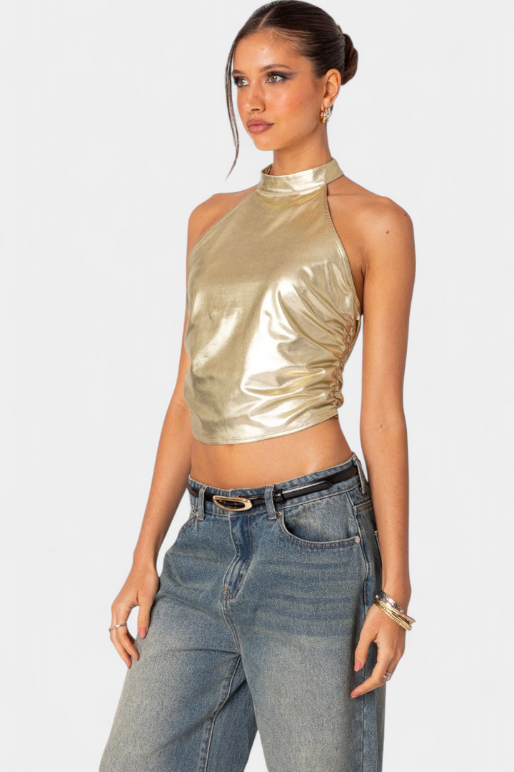 Anna | Top Halter Metalický Karter