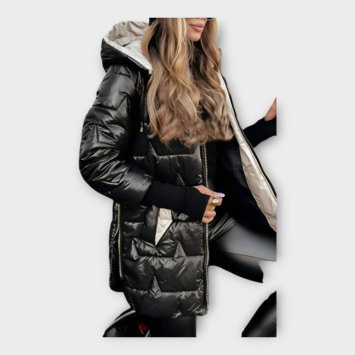 Pohodlná bunda s kapucí