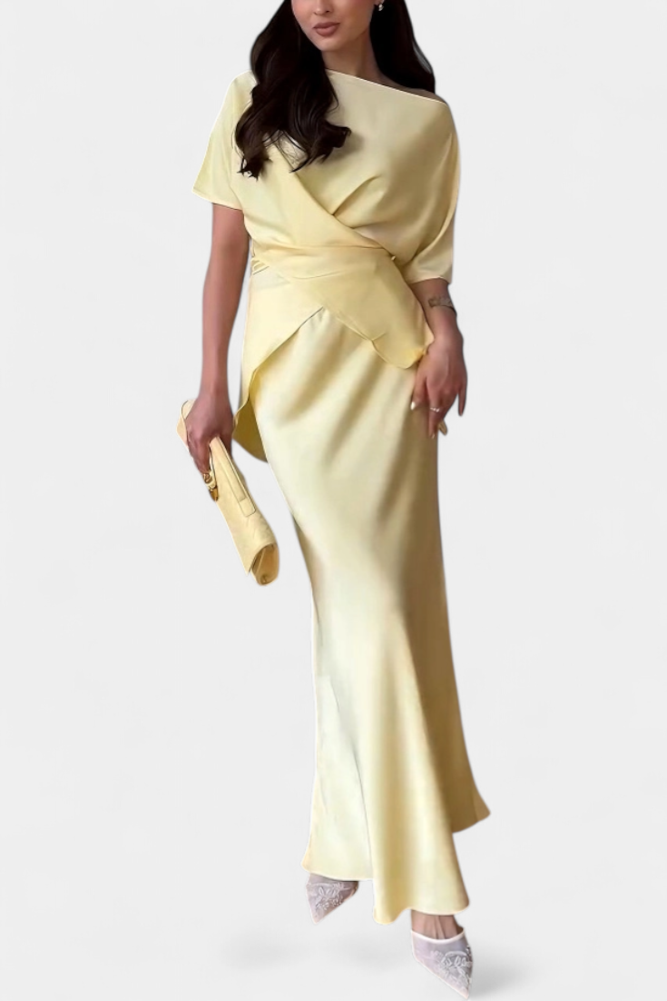 Veleda | Top s Křížovými Ramínky a Plynulou Sukní