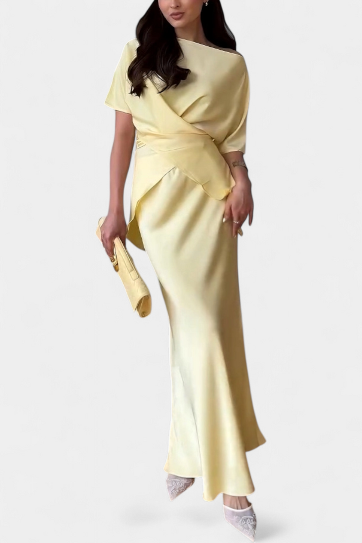 Veleda | Top s Křížovými Ramínky a Plynulou Sukní