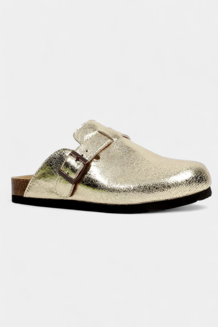 Lucia - Unisex Suede Pantofle s Nastavitelnou Přezkou