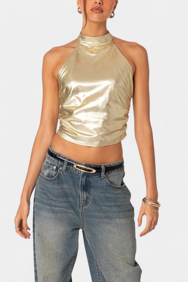 Anna | Top Halter Metalický Karter