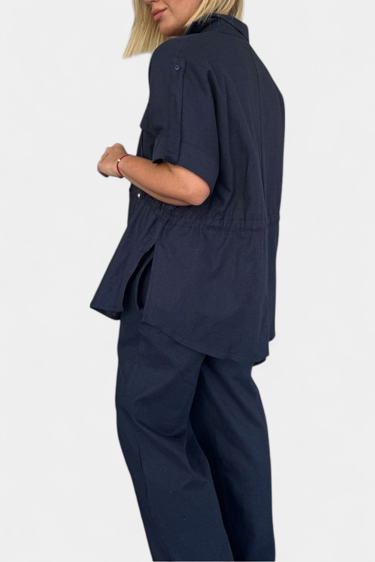 Ana - Uvolněné Košile a Kalhoty z Bavlny a Lnu