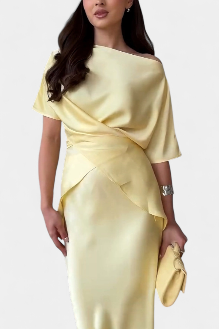 Veleda | Top s Křížovými Ramínky a Plynulou Sukní