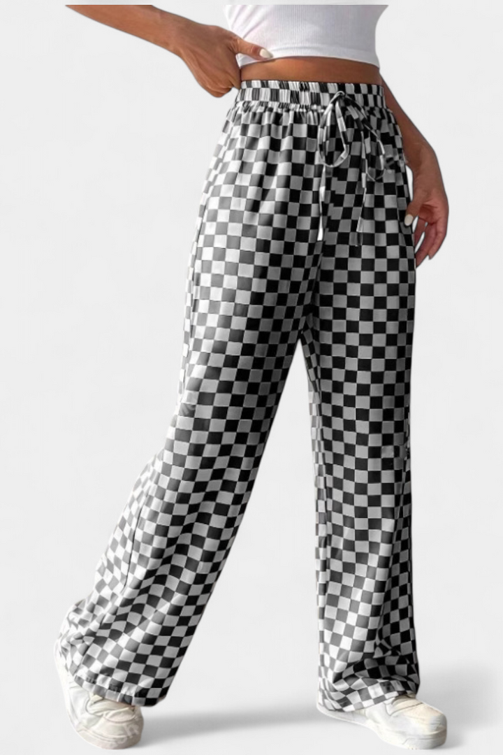 Hilaria | Široké kalhoty s potiskem